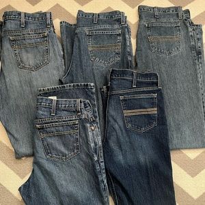 34/36 Mens Cinch Jeans Like New White and Silver Label